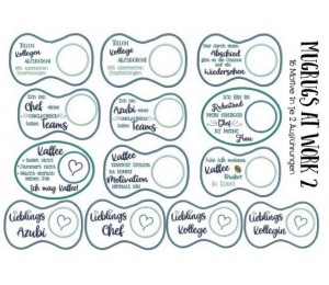 ITH Stickserie - Mug Rugs At Work 2